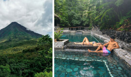 Private Arenal Volcano Hike + Hot Springs with Lunch or Dinner