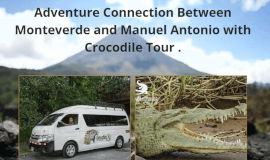 Adventure Connection Monteverde to Manuel Antonio Crocodile Boat Tour Tarcoles River.