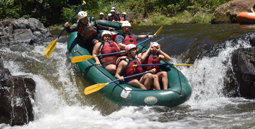 Arenal to Guanacaste Rafting Tenorio River Class 3 and 4