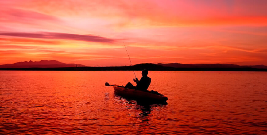 KAYAK FISHING AT ARENAL LAKE