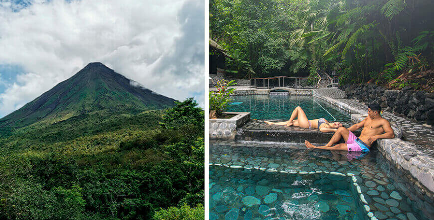 Private Arenal Volcano Hike + Hot Springs with Lunch or Dinner