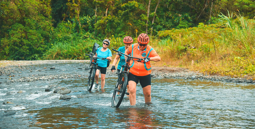 Private Mountain Bike Lake Arenal and Volcano Backroads