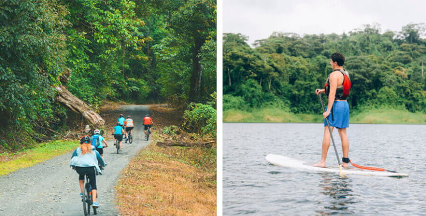 Adventure Connection between Monteverde and La Fortuna: Pedal & Paddle